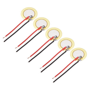 5 Pcs Piezo Discs 15mm Acoustic Pickup Transducer Microphone Trigger Element Drum Guitar