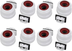 8 stykner T5 fluorescerende lamphodspole G5-bas, enkelthvær, tomsternslåset, AC 500V 2A, for LED fluorescerende tube