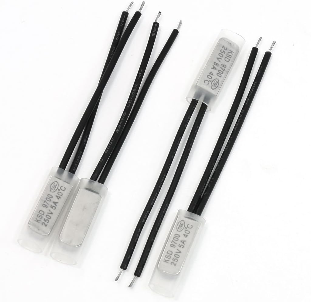 4 x Bimetal Temperature Switch Thermostat 40 Degree Celsius NC KSD9700