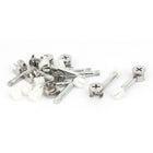 3-in-1 Furniture Connecting Kit 14.5mm OD Cam Fitting, 6x40mm Dowel Screws, 10.5mm OD Pre-Inserted Nut 10 Sets
