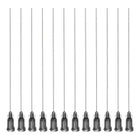 20 Pcs 22G Plastic Dispensing Needles with Luer Lock, 4" Steel Needle Tube PP Heat-Resistant Plastic Blunt Tip for Liquid Glue Gun, Grey