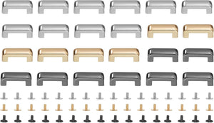 Metal D-Ring Connector Buckles, Alloy Right Angle Arch Bridge D-Ring Buckles Chain Strap Connector for Leather Crafts