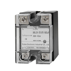 Solid State Relay, SSR AC-AC, 40 Amp, 150V - 350V, AC, 24V - 480V