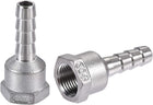 304 Stainless Steel Hose Barb Fitting Coupler, 10mm Barb x G3/8 Female Thread Pipe Adapter