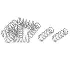 Compression Spring,304 Stainless Steel,4mm OD,0.4mm Wire Size,10mm Free Length,Silver Tone,10Pcs