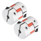 Aluminum Plum Shaft Coupling 6mm to 6mm Bore L35xD30 Flexible Coupler Joint for Machine and Servo Stepped Motor Pack of 2