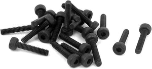 M2 x 10mm 12.9 Alloy Steel Hex Socket Head Cap Screws Bolt Black 20pcs