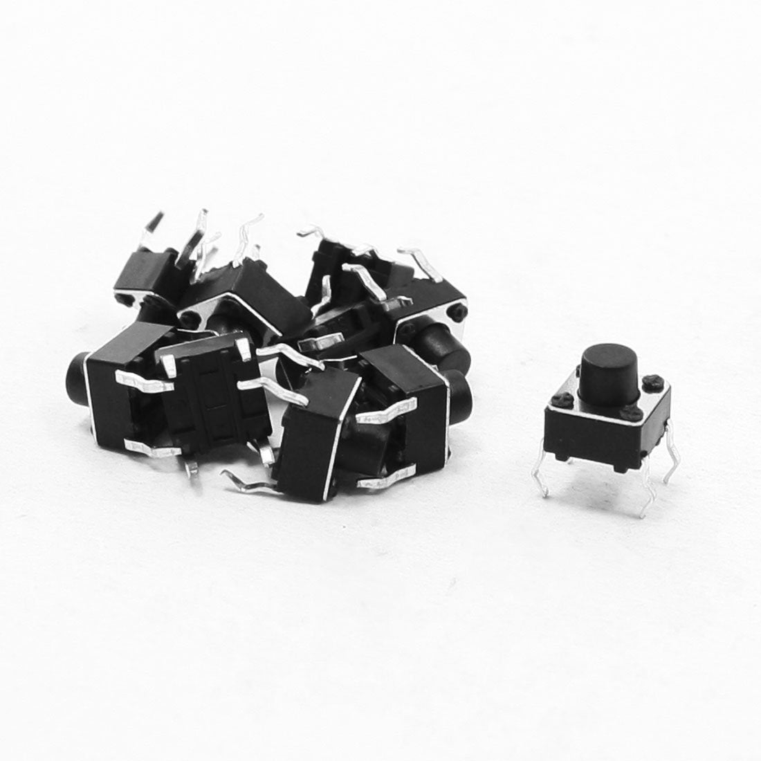 10Pcs 6x6x6mm 4 Pins DIP PCB Momentary Tactile Tact Push Button Switch