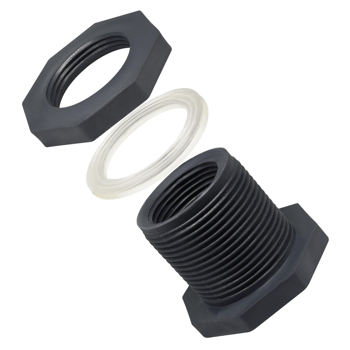 LinkMejor 4 St 1" PVC Bulkhead Tank Tillbehör