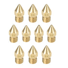 10pcs 3D Printer Nozzle,M6 Brass Nozzle 0.2mm,0.4mm,0.6mm,8mm,1mm,for 3D Printer Extruder 1.75mm Filament