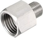 Pipe Fitting Adapter M10-1.0 Male to M14-1.5 Female, Stainless Steel for Water Oil Air Pressure Gauge