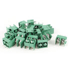 20 Pcs 300V 20A 2 Pin 7.62mm Pitch Pluggable Terminal Block Green