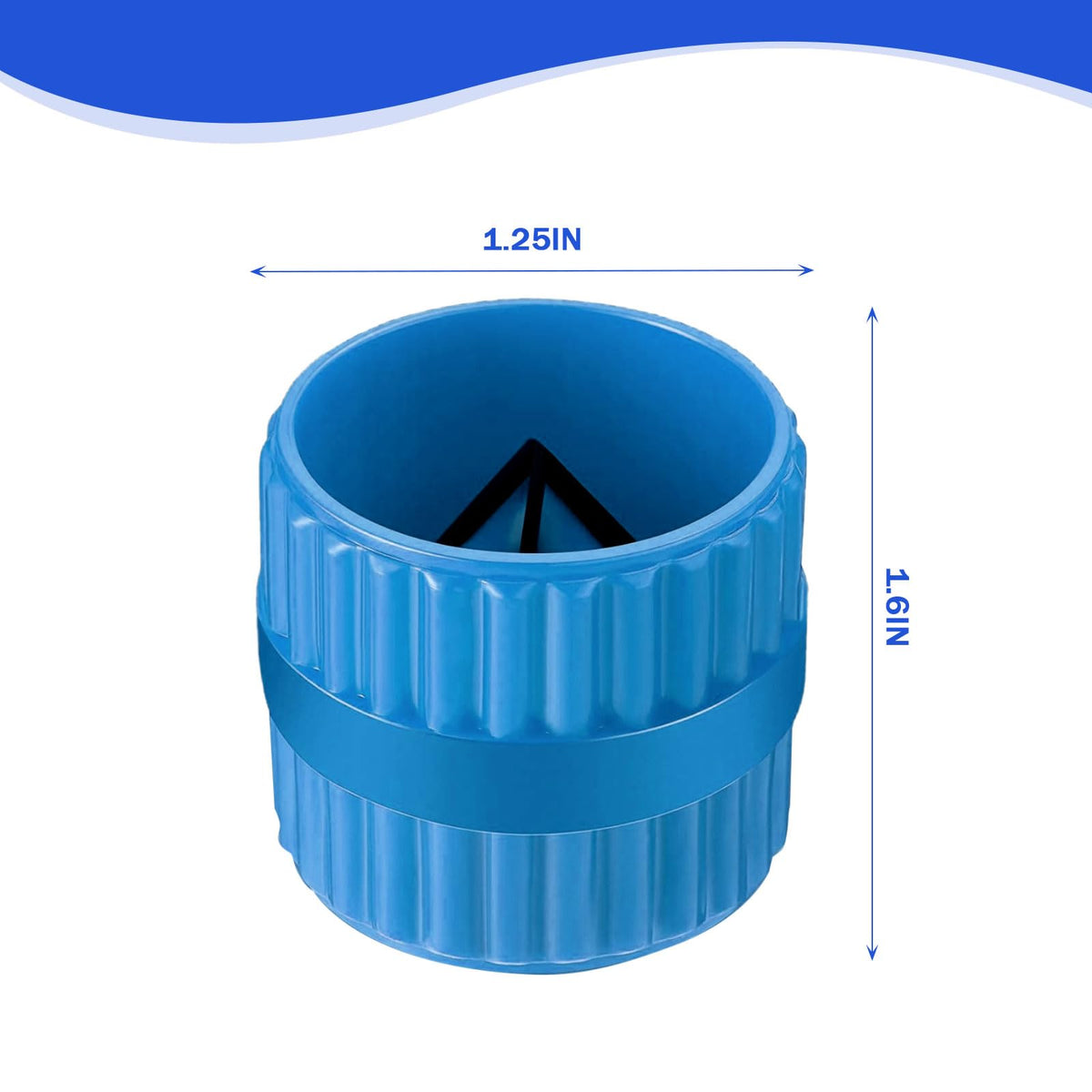 Alat Penggiling Pipa Deburring, Dalam & Luar untuk Tuba Kuprum PVC Perunggu Biru