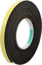 3Meter 12mm x 5mm Single-side Adhesive Shockproof Sponge Foam Tape Yellow Black