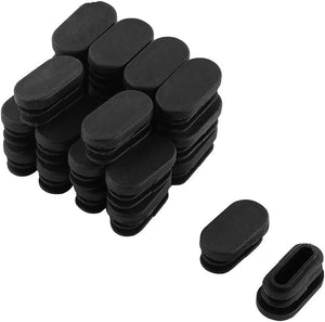 16mm x 30mm Plastik Daire Shaped Son Kapak Tüp İçi Siyah 24 Adet