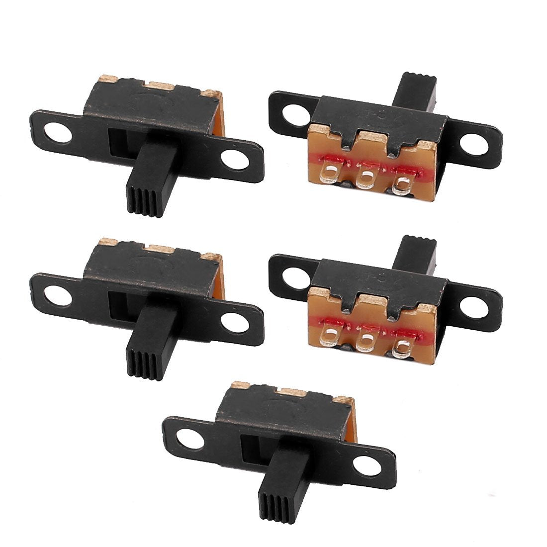 10Pcs 2 Position 3P SPDT Toggle Slide Switch On-Off PCB for DIY Making Model