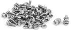 M4 x 12mm 304 Stainless Steel Phillips Pan Head Screws Nuts w Washers 30 Sets