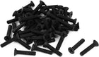 M6x30mm Phillips Nylon Countersunk Head Bolt Machine Screw Black 50Pcs