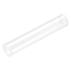 Clear Rigid Storage Tubing with White Lids 41.6mm(1.64'') ID x 43mm(1.7'') OD x 0.82Ft Length Round Plastic Polycarbonate Tube