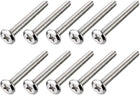 M6x55mm Phillips Head Screws Furniture Bolts Fastener Carbon Steel 10pcs