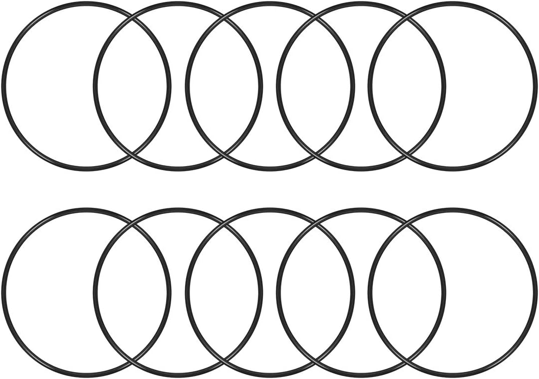 Nitrile Rubber O-Rings 110mm OD 105.2mm ID 2.4mm Width, Metric Sealing Gasket, Pack of 10