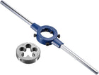 Die Stock Handle Wrench Set, 5/8-24 UNEF Threading Die and 38mm (1-1/2") Holder (Fits: 26mm-38mm OD Die / M12-M16 Round Dies) Adjustable for Bolt Thread Repair