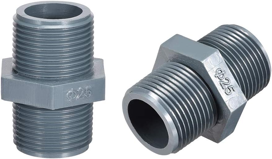 Pipe Fittings Connector G3/4 X G3/4 Male Thread Adapter Plastic Hex Nipple 5pcs