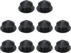 10pcs 1/2 Inch (12mm) Black Silicone Hole Plugs