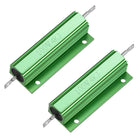 2 Pcs Aluminum Case Resistor 100W 4k Ohm Wirewound Green for LED Replacement Converter 100W 4kRJ