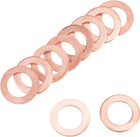 50 Pcs Metric M8 x 13mm x 1mm Copper Flat Washer Sealing Ring for Screw Bolt Nut