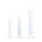 Plastic Graduated Cylinder, 10ml 25ml 50ml Measuring Cylinder, Double-Sided Metric Marking, Clear Hex Base, 3 in 1 Set
