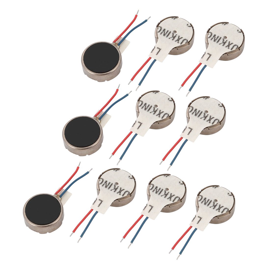 10Pcs DC 3V 10mm Dia Mobile Phone Coin Flat Vibrating Vibration Motor w Wire