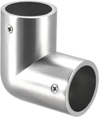 Rail Elbow Fitting 90 Degree 2-Way Zinc Alloy Pipe Connector for 25mm/1" OD