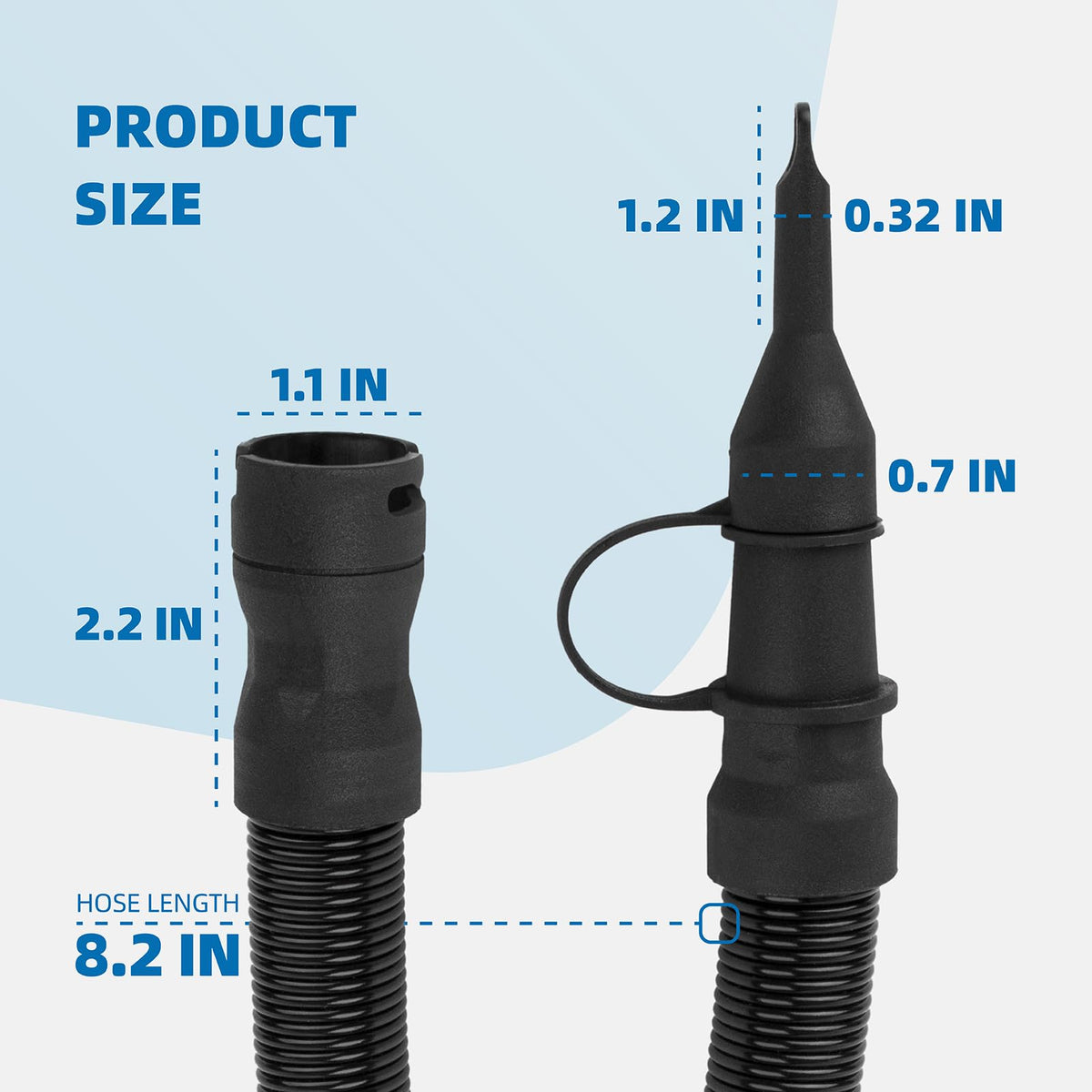 N582637 14” Air Inflator Hose Replacement with Safety Tips