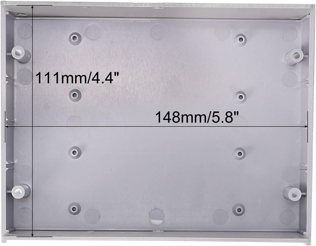 155 x 120 x 41mm Elektronisches Kunststoff DIY Steckdose Schutzhülle Grau