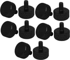 Graphics Card Metric M3.5-0.6x6mm Flat Head Knurled Thumb Screws Black 10pcs