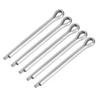 Split Cotter Pin - 4mm x 45mm 304 Stainless Steel 2-Prongs Silver Tone Fastener Clip Key 5Pcs