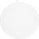 10Pcs Plastic Mesh Canvas Sheets, 6.7" Big Circle Mesh Mat for Embroidery, Knit Crochet, Craft Projects, Bag Making, Home Decoration, White