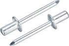 30Pcs 1/4"x1/2" Round Head Closed End Blind Rivets, Zinc-Plated Carbon Steel Grip and Mandrel Cap Blind Rivets, Silver