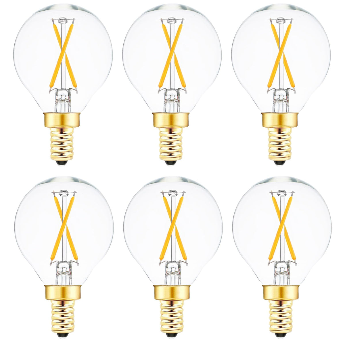 LinkMejor E12 Globelampe LED 25 Watt Tilsvarende Runde Kandelaber Lyspærer