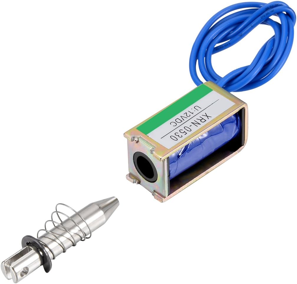 DC 12V 5.1N 10mm Corsa Tipo Trazione Open Frame Solenoid Electromagnet XRN-0530