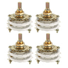 2P6T 2 Pole 6 Throw 2-Deck Band Channel Rotary Switch Selector 4PCS