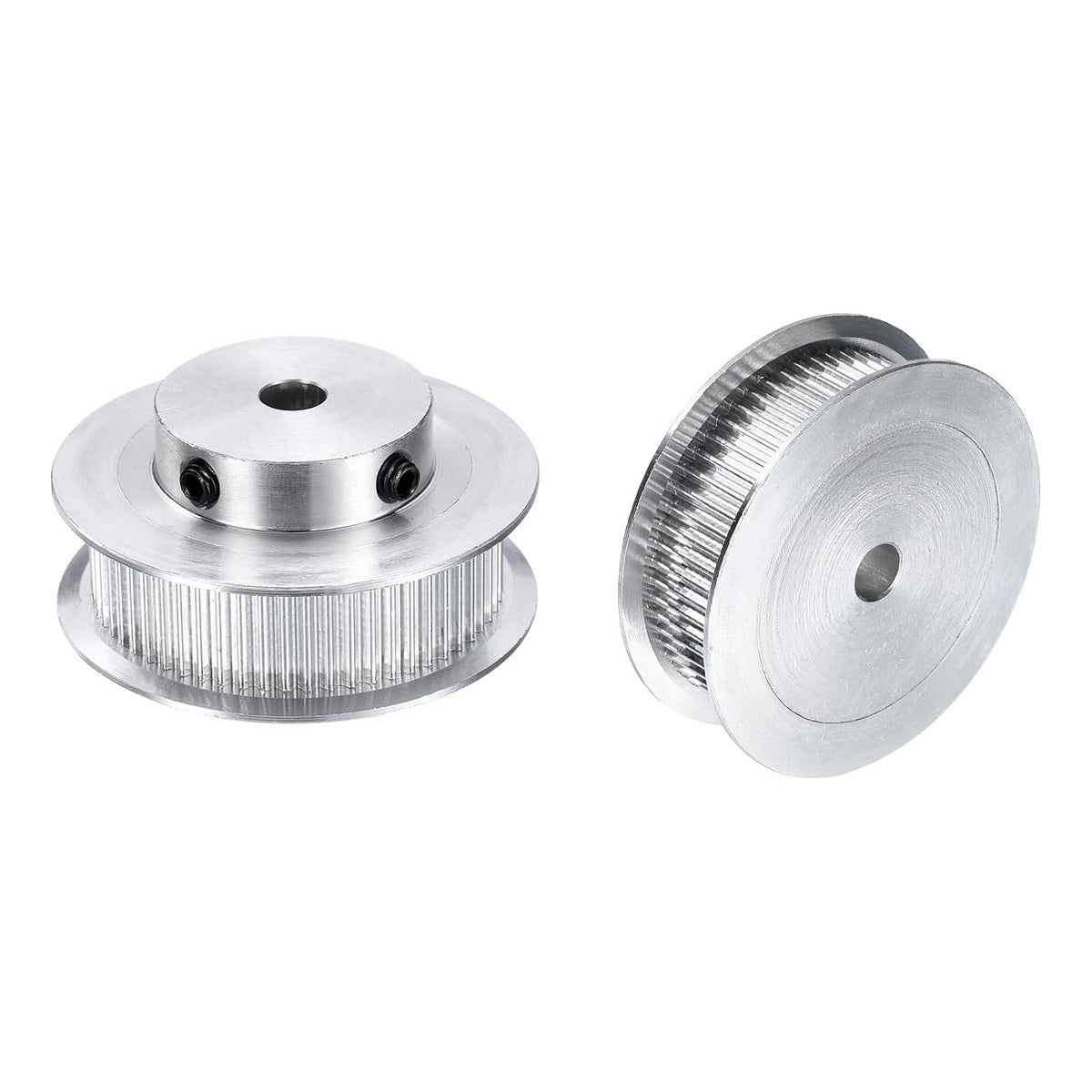 2pcs GT-2 60T Pulley Synchronous Wheel 5mm Bore, Aluminum Timing Pulley 60 Teeth, Fit Width 10mm Timing Belt for 3D Printer CNC Machine