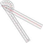 LinkMejor 1 PCS Goniometer 6 inch, 180 Graden (Plastic)