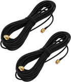 2pcs RG174 Coaxial Antenna Extension Cable SMA Female to Male Connector 9 Meters Long