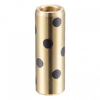Sleeve Bearings 8mm Bore 12mm OD 35mm Length Wrapped Oilless Bushings Brass Graphite