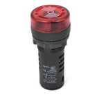 AC/DC 12V 20MA Equipment Signal Light Flash Buzzer Red Head