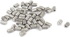 M2x3mm Metric 304 Stainless Steel Hex Socket Set Cup Point Grub Screws Silver Tone for Towel Rack Door Knob 50pcs