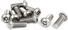 M8x20mm 304 Stainless Steel Button Head Torx Security Machine Screws 10pcs