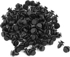 100pcs Clip per Bumper Auto Neri con Foro 8mm